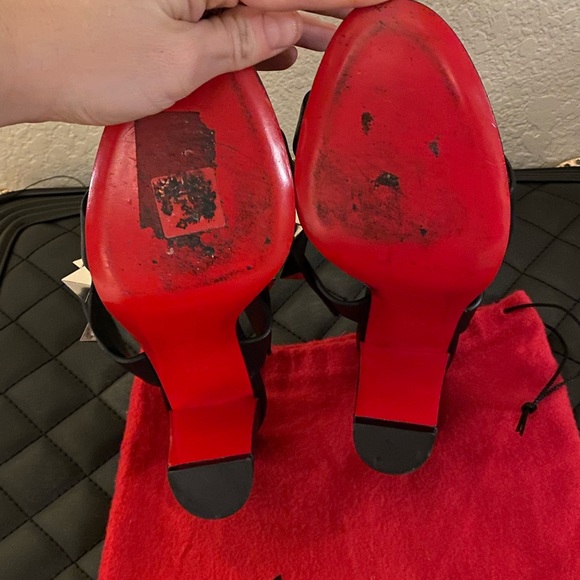 Christian Louboutin Studded Tina in the Desert Mules - Picture 4 of 5